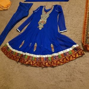 3 pieces Indian anar kali fabric type none struchi fabric type ♥️